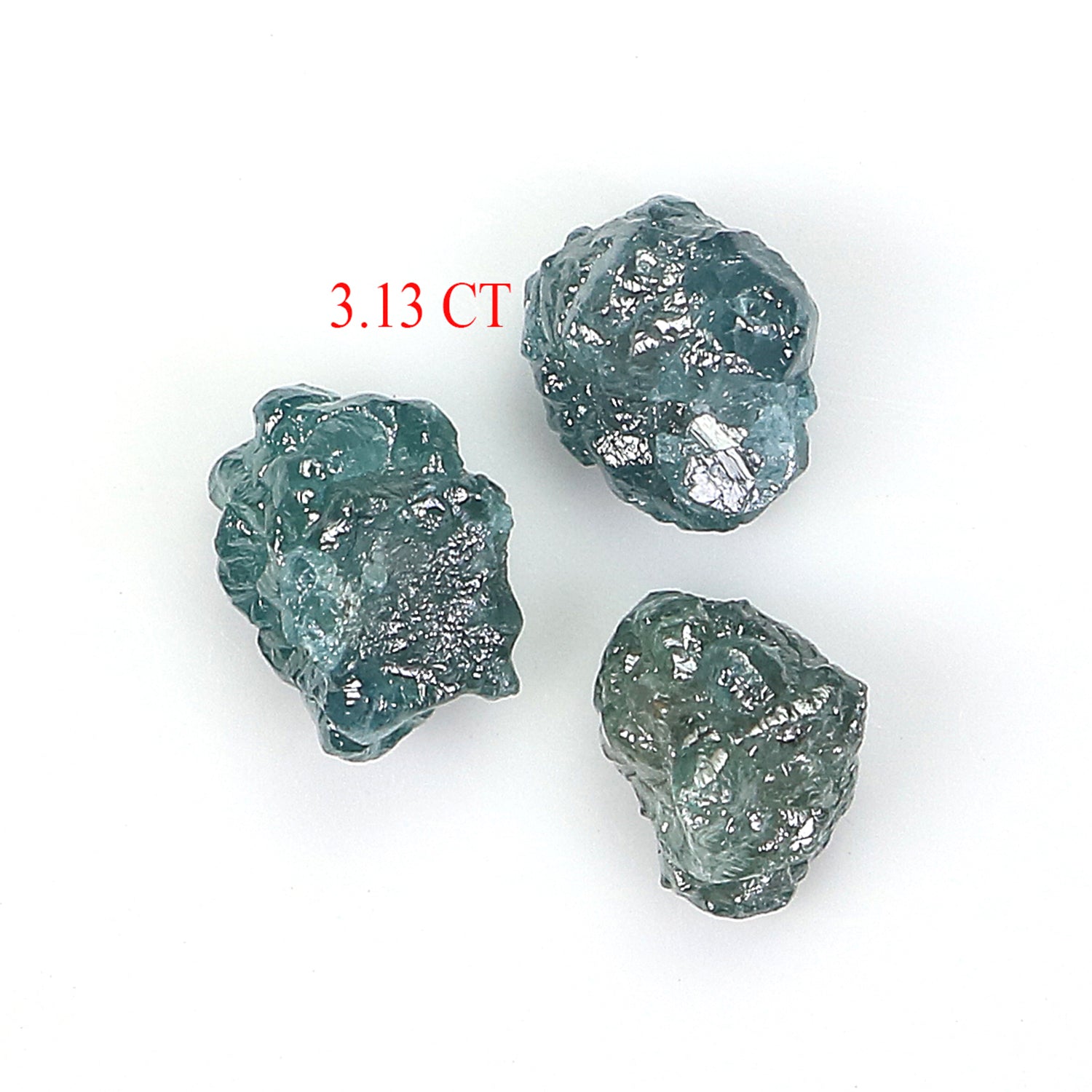 3.13 CT Natural Loose Rough Shape Diamond Blue Color Rough Cut Diamond 4.95 MM Natural Loose Blue Color Rough Irregular Cut Diamond LQ9319