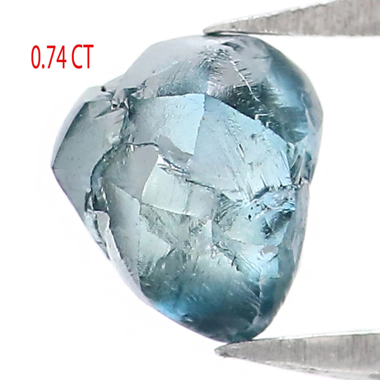 0.74 CT Natural Loose Rough Shape Diamond Blue Color Rough Irregular Cut Diamond 5.30 MM Natural Loose Diamond Rough Uncut Diamond NQ2023