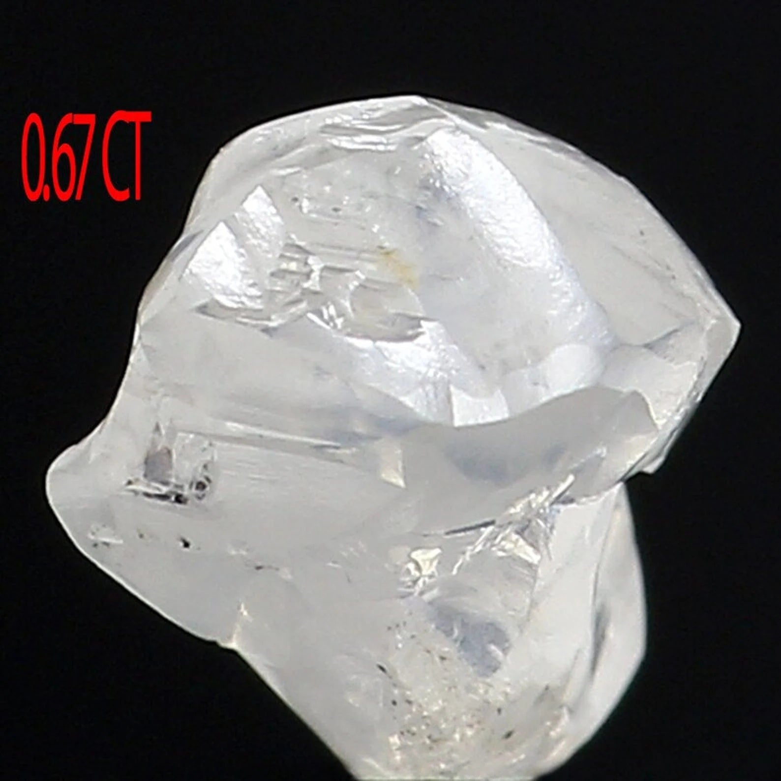 0.67 CT Natural Loose Rough Shape Diamond White-G Color Irregular Diamond 4.85 MM Natural Diamond White-G Color Rough Shape Diamond NQ506