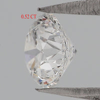 GIA Certified Natural Loose Round Brilliant Diamond, White - E Color Round Diamond, Round Cut Diamond, 0.52 CT Round Shape Diamond L2983