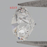 GIA Certified Natural Loose Round Brilliant Diamond, White - E Color Round Diamond, Round Cut Diamond, 0.52 CT Round Shape Diamond L2983