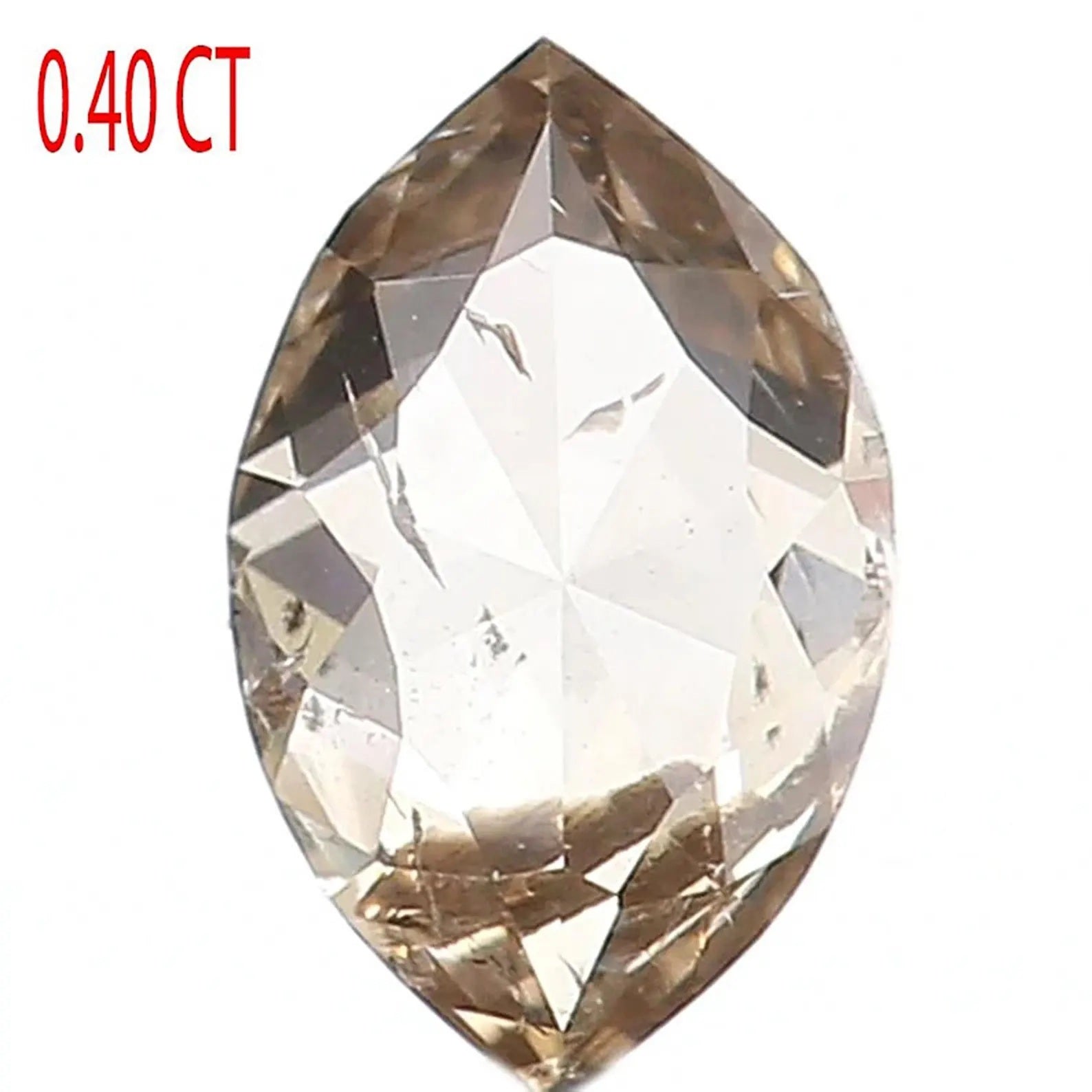 0.40 CT Natural Loose Marquise Shape Diamond Brown Color Marquise Cut Diamond 6.05 MM Natural Brown Color Marquise Rose Cut Diamond NQ611