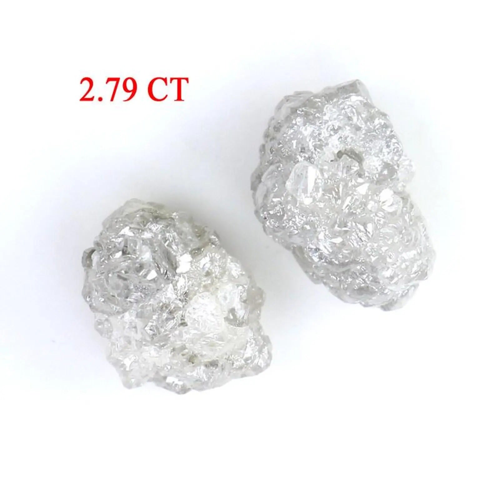 2.79 CT Natural Loose Rough Shape Diamond Grey Color Irregular Cut Diamond 7.15 MM Natural Loose Diamond Rough Shape Uncut Diamond NQ946