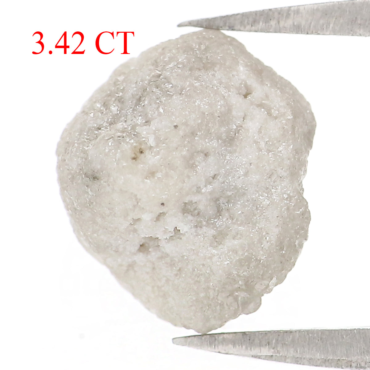 3.42 CT Natural Loose Rough Shape Diamond Grey Color Rough Cut Diamond 9.50 MM Natural Loose Grey Color Rough Irregular Cut Diamond KQ2660