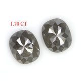 Natural Loose Cushion Pair Diamond, Grey Color Diamond, Natural Loose Diamond, Cushion Cut Diamond, 1.70 CT Cushion Cut Pair Diamond L2990