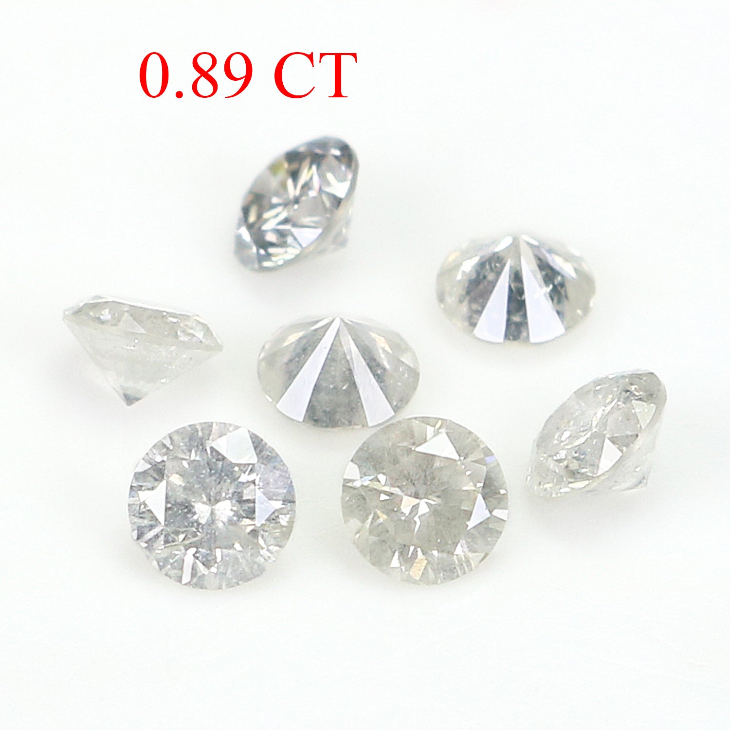 0.89 CT Natural Loose Round Shape Diamond Fancy Grey Color Round Cut Diamond 3.25 MM Natural Grey Color Round Brilliant Cut Diamond L3459