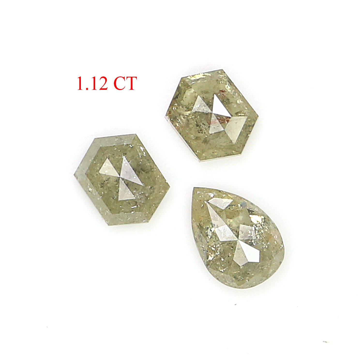 1.12 Ct Natural Loose Mix Shape Diamond Grey Color Mix Shape Cut Diamond 4.75 MM Natural Loose Grey Color Mix Shape Rose Cut Diamond N1232