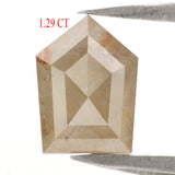 Natural Loose Pentagon Diamond, Grey Color Diamond, Natural Loose Diamond, Pentagon Rose Cut Diamond, 1.29 CT Pentagon Shape Diamond L2855