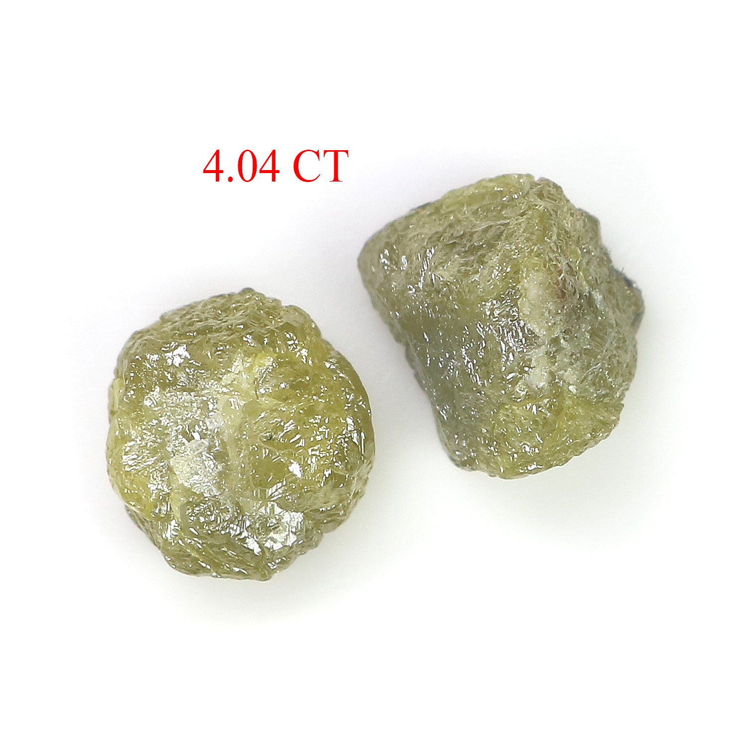 4.04 CT Natural Loose Rough Shape Diamond Green Color Rough Uncut Diamond 7.20 MM Natural Grey Diamond Rough Irregular Cut Diamond LQ3368