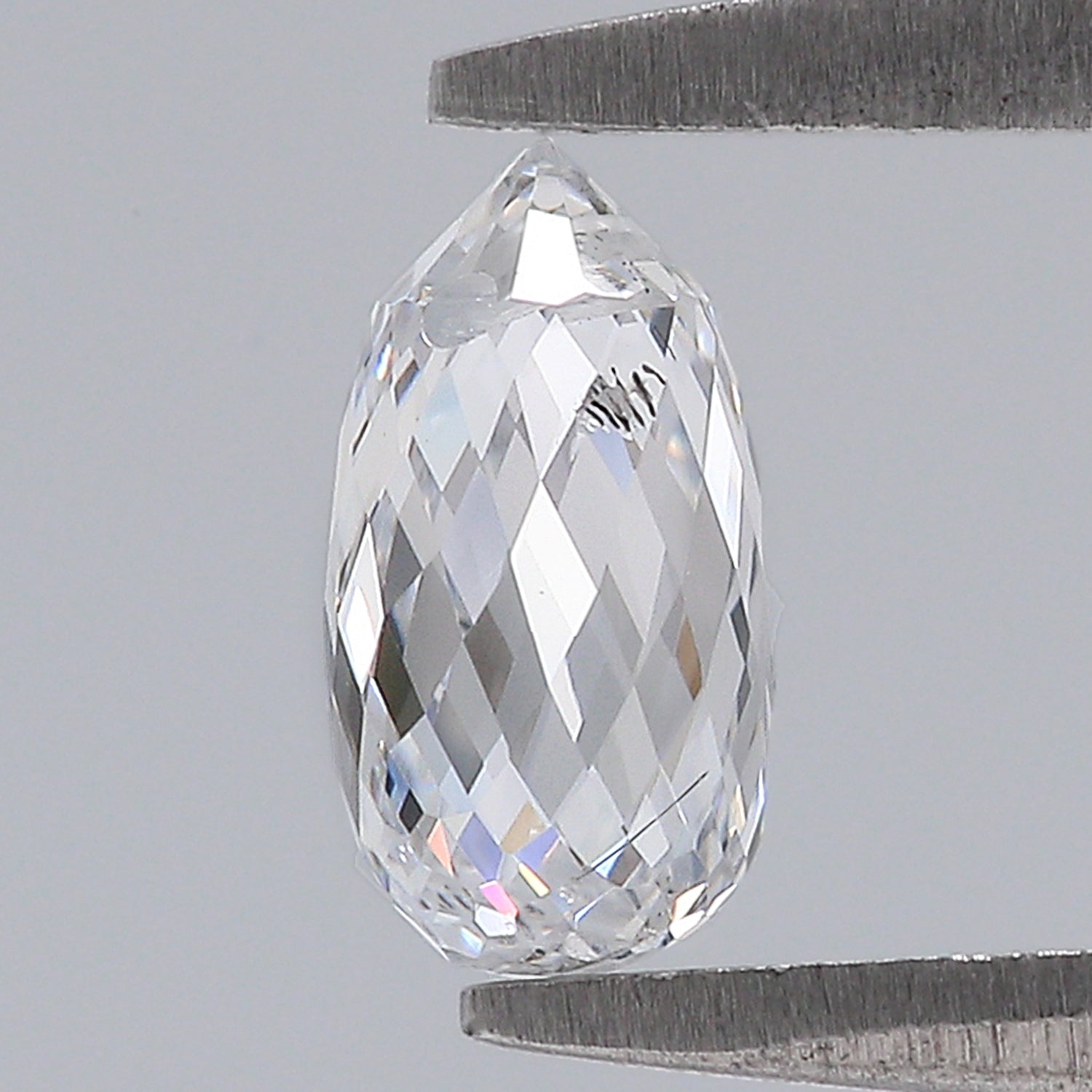 0.78 CT Lab Grown Briolette Cut Diamond White - F Color VS2 Clarity Diamond Lab Grown CVD Diamond Lab Created Drop Rose Cut Diamond L3378