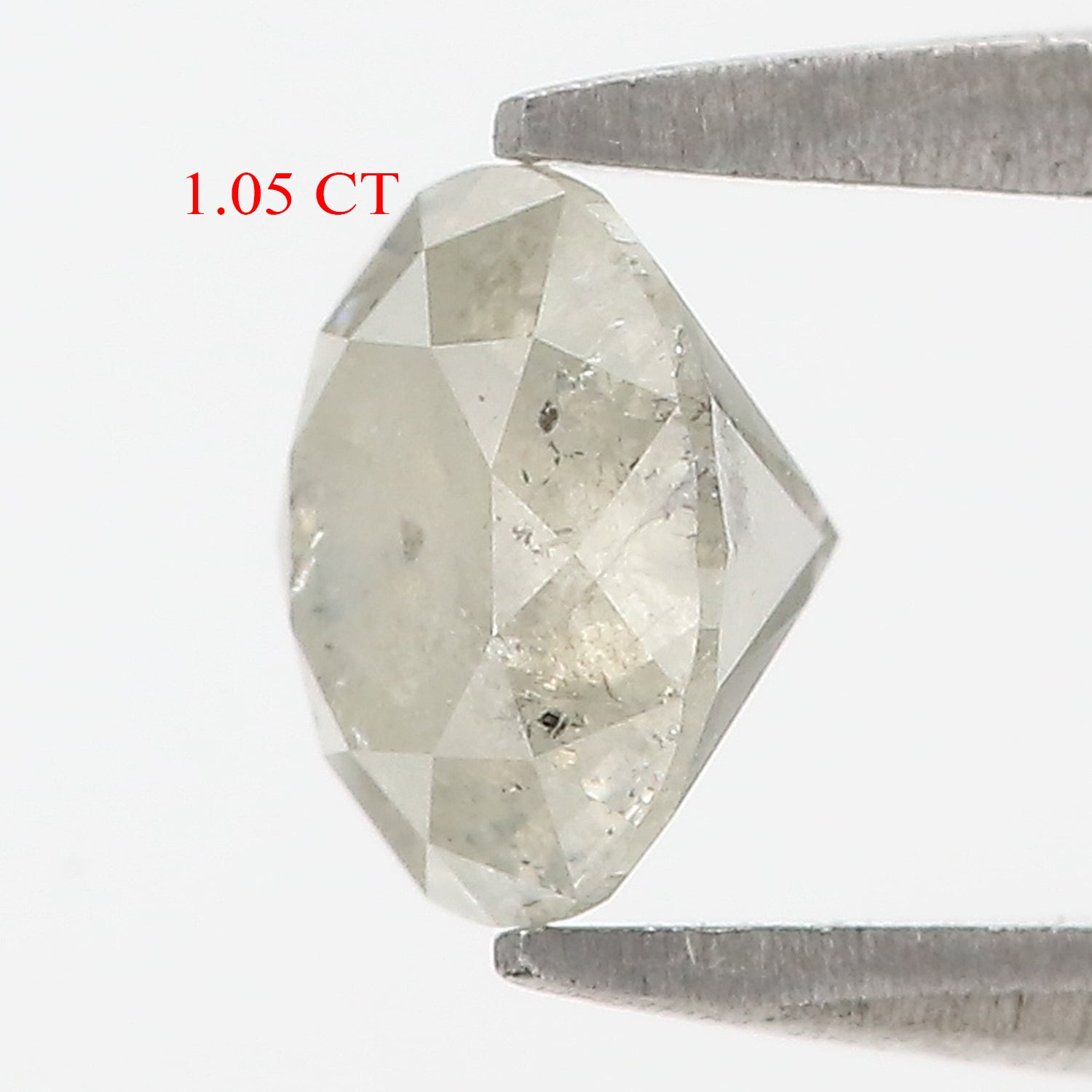 1.05 CT Natural Loose Round Shape Diamond Milky Grey Round Cut Diamond 6.20 MM Natural Loose Milky Grey Round Brilliant Cut Diamond LQ5880