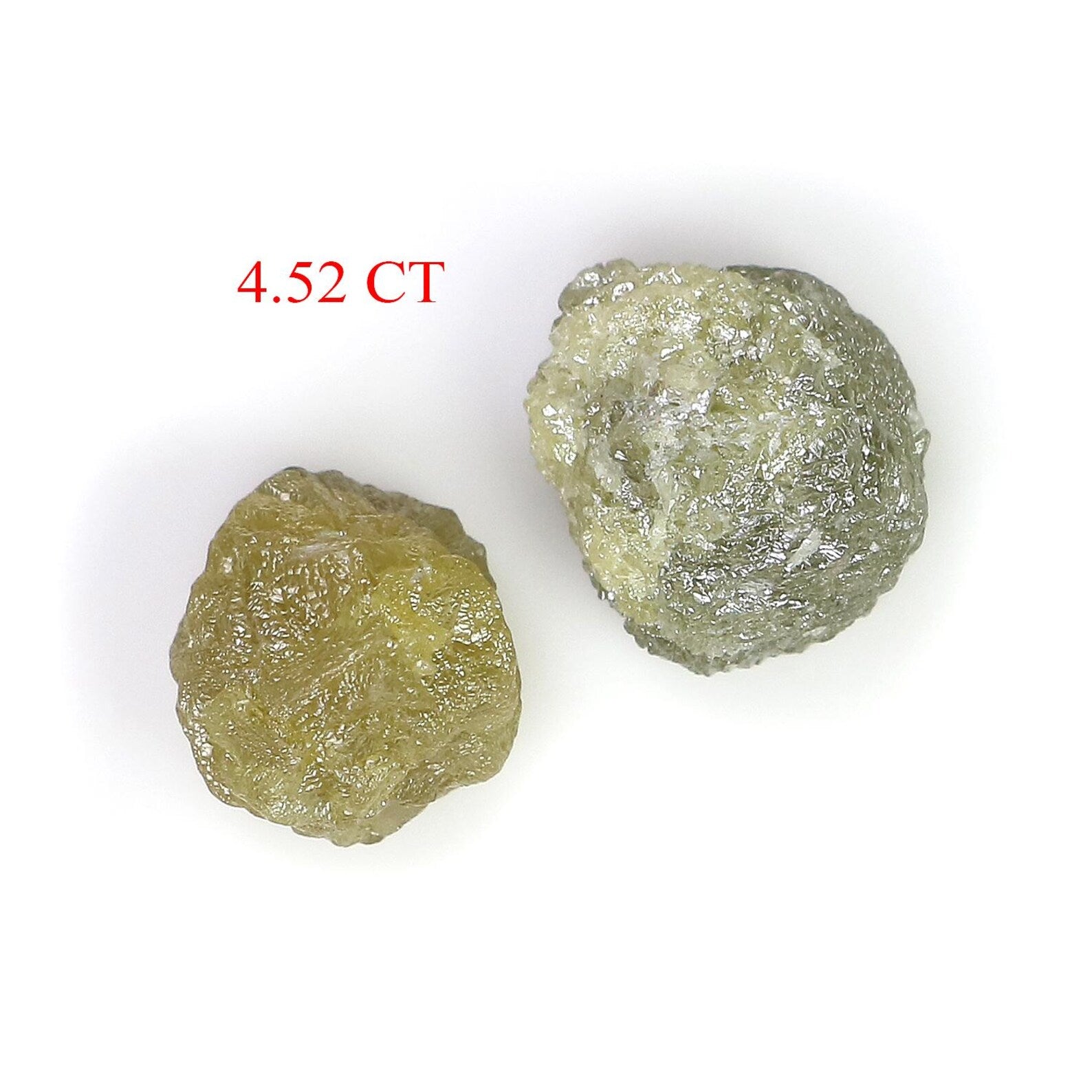 4.52 CT Natural Loose Rough Shape Diamond Yellow Color Rough Uncut Diamond 8.50 MM Natural Grey Diamond Rough Irregular Cut Diamond NQ2583