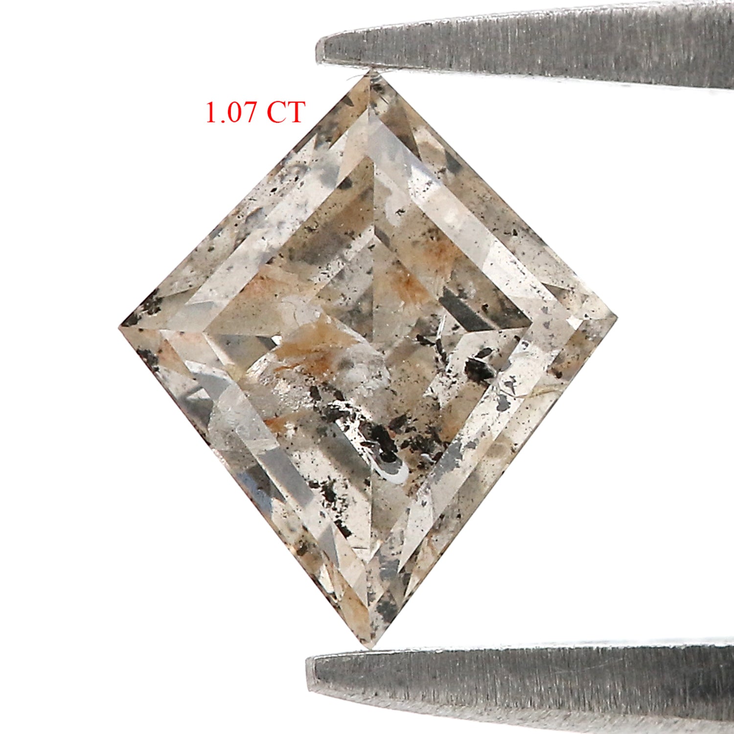 1.07 Ct Natural Loose Kite Shape Diamond Gray Brown Color Kite Shape Diamond 8.60 MM Natural Loose Diamond Kite Rose Cut Diamond QK2176