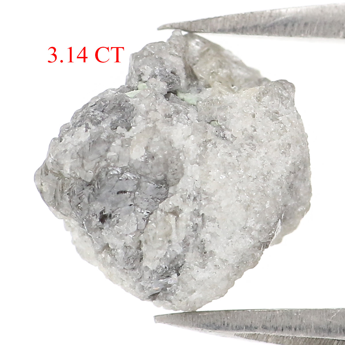 3.14 CT Natural Loose Rough Shape Diamond Grey Color Rough Cut Diamond 8.70 MM Natural Loose Grey Diamond Rough Irregular Cut Diamond LQ2796