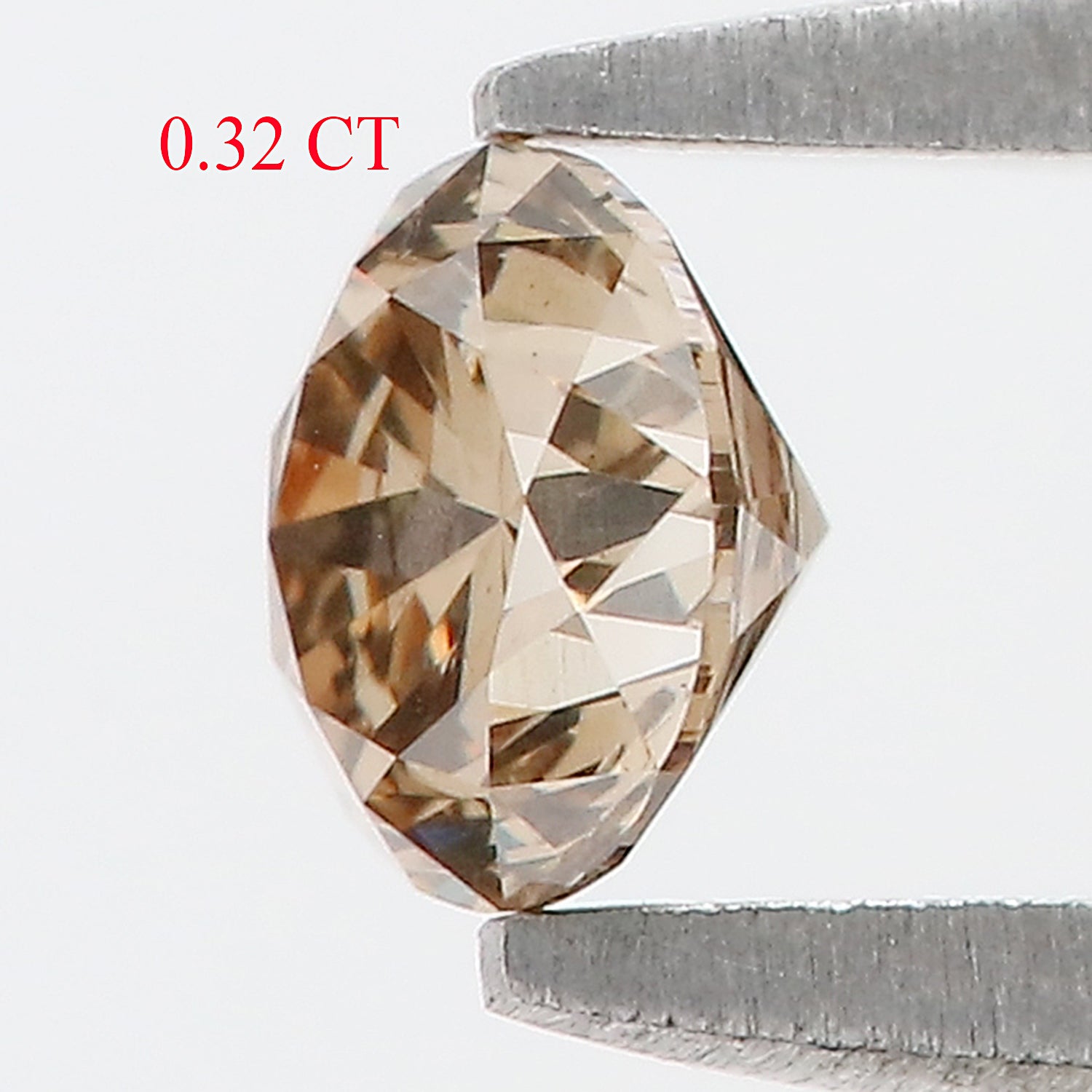 0.32 Ct Natural Loose Round Shape Diamond Brown Color Round Cut Diamond 4.25 MM Natural Loose Brown Color Round Brilliant Cut Diamond LQ838