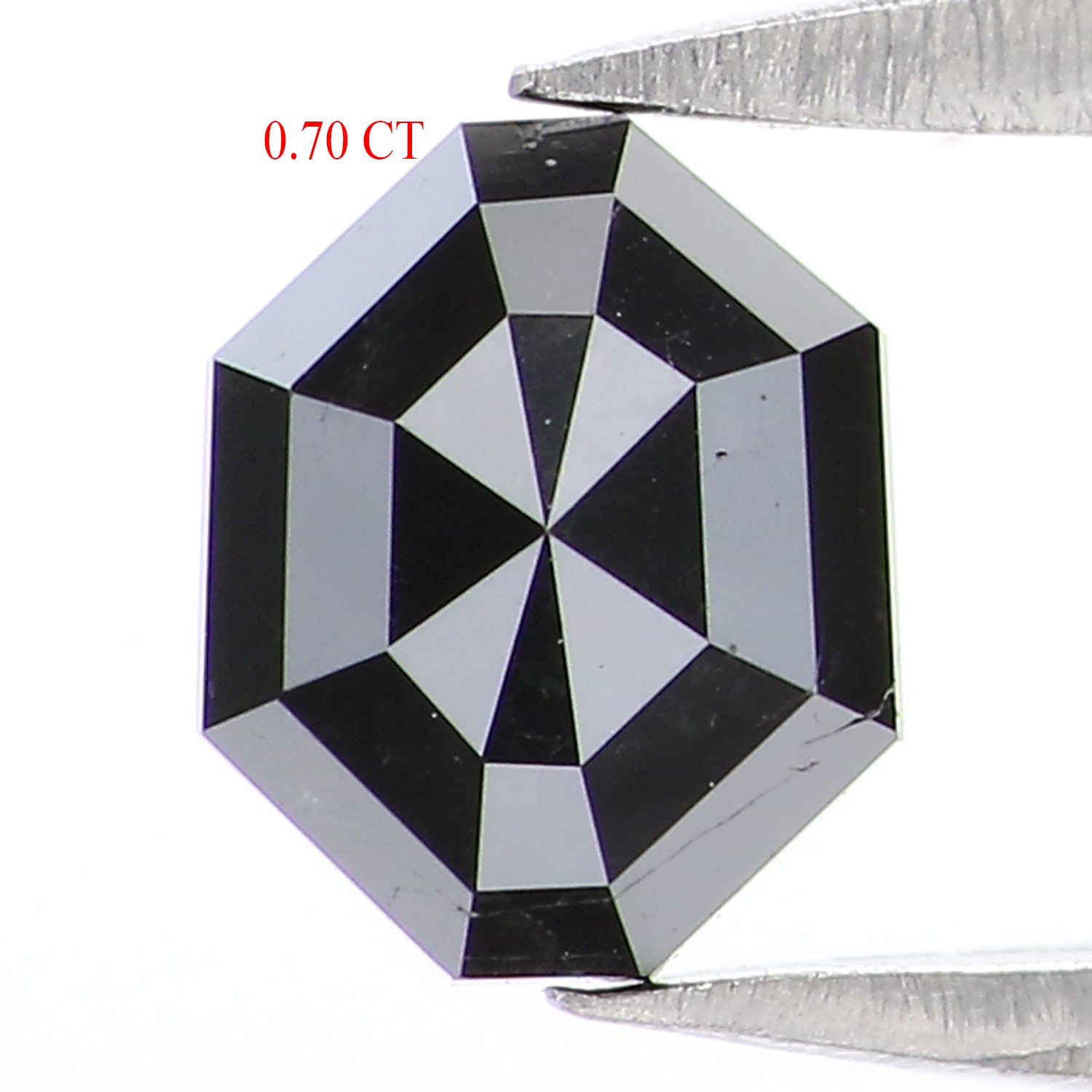 Natural Loose Octagon Diamond, Black Color Octagon Diamond, Natural Loose Diamond, Octagon Rose Cut Diamond, 0.70 CT Octagon Shape L9719