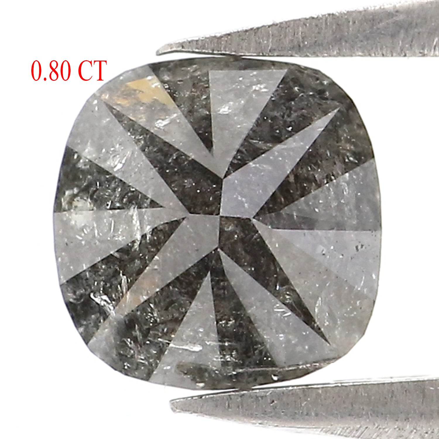 Natural Loose Cushion Diamond, Salt And Pepper Diamond, Natural Loose Diamond, Cushion Cut Diamond, 0.80 CT Cushion Shape Diamond L2935