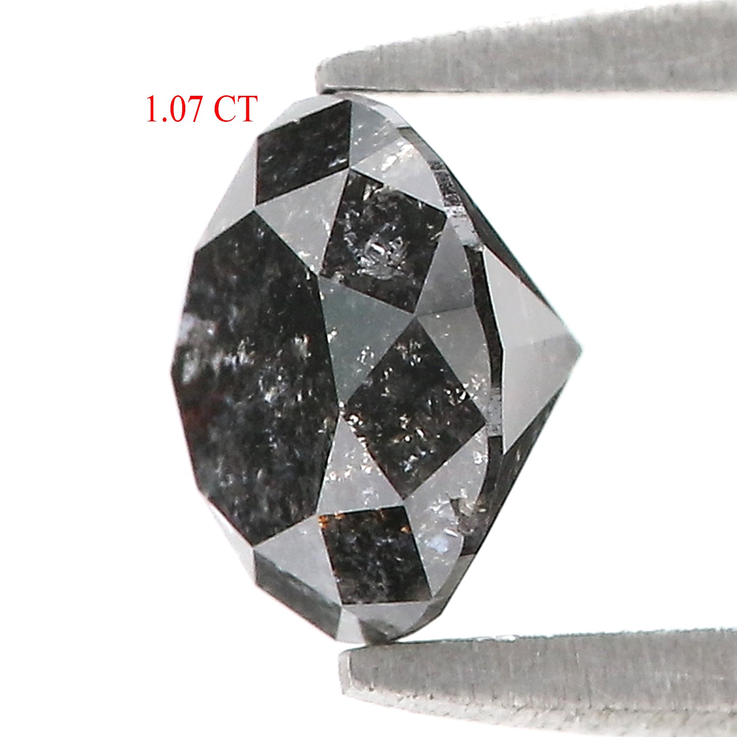 1.07 CT Natural Loose Round Shape Diamond Salt And Pepper Round Cut Diamond 6.20 MM Natural Loose Diamond Round Brilliant Cut Diamond LQ958