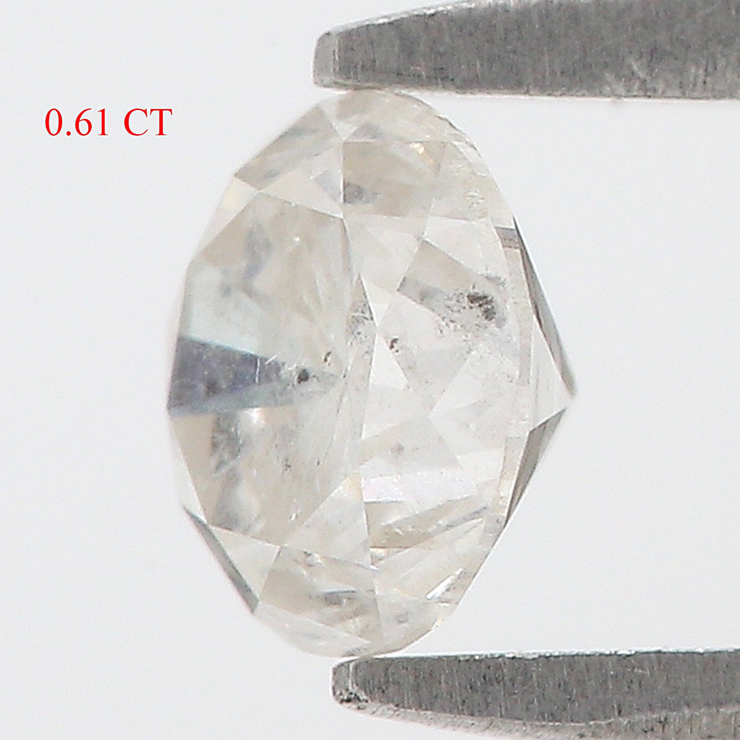 0.61 CT Natural Loose Round Shape Diamond Salt And Pepper Round Diamond 5.20 MM Natural Gray Color Diamond Round Brilliant Cut Diamond N2610