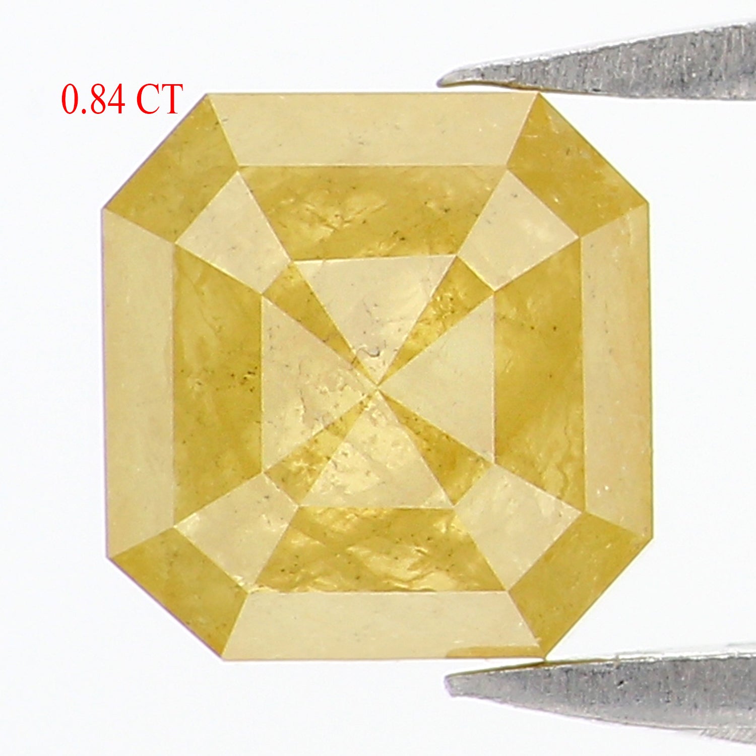 0.84 CT Natural Loose Emerald Shape Diamond Yellow Color Emerald Cut Diamond 5.50 MM Natural Loose Yellow Emerald Rose Cut Diamond KQ1878
