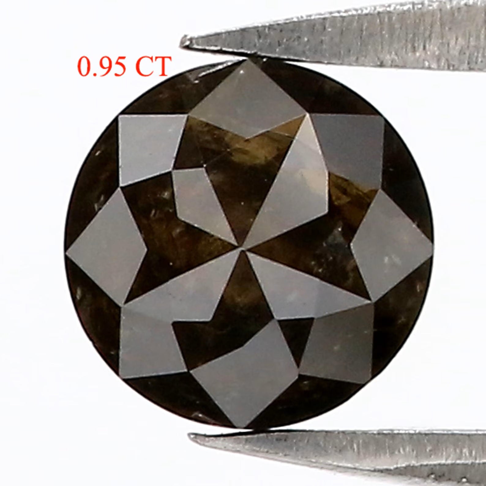 0.95 CT Natural Loose Round Rose Cut Diamond Black Color Round Shape Diamond 5.85 MM Natural Loose Black Color Round Rose Cut Diamond NQ345