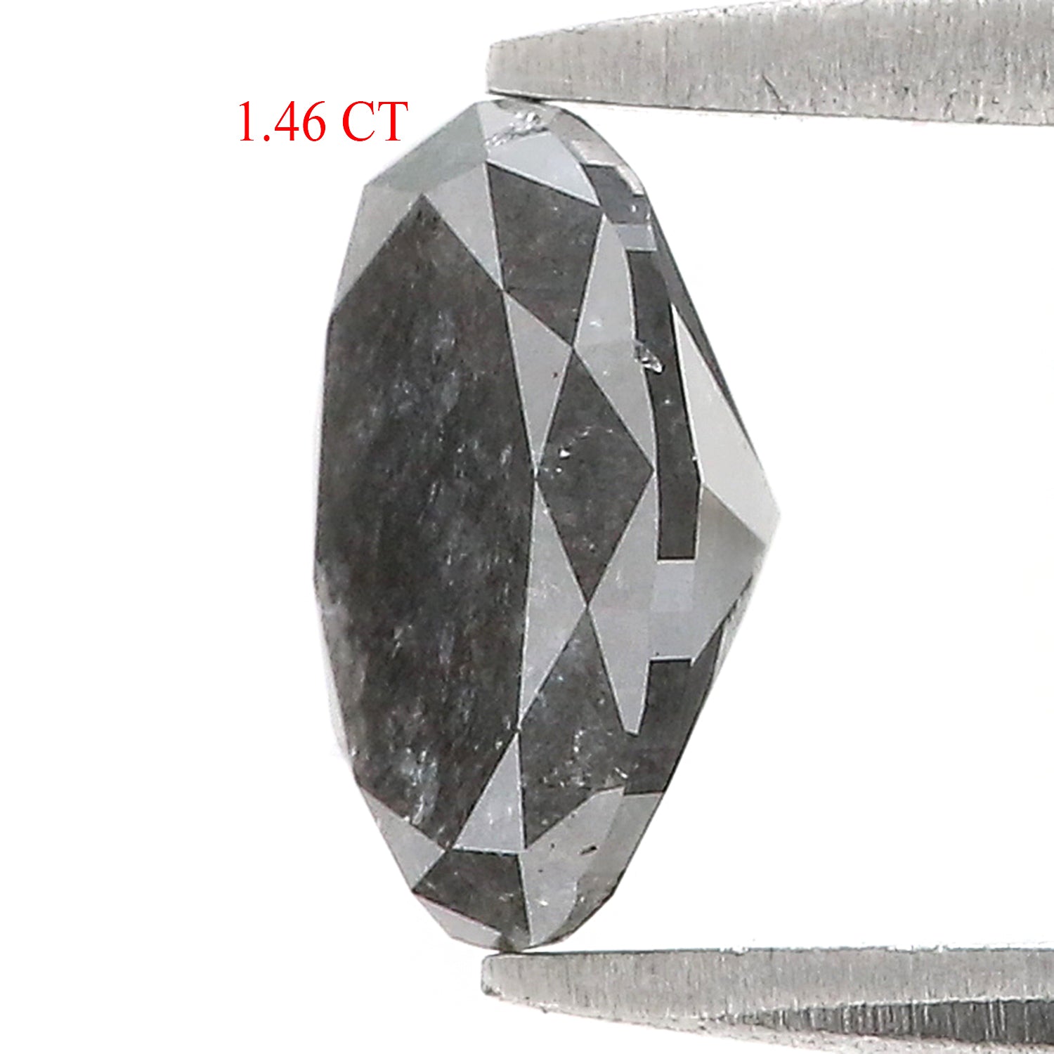 1.46 Ct Natural Loose Oval Shape Diamond Salt And Pepper Oval Diamond 8.30 MM Natural Black Grey Diamond Oval Brilliant Cut Diamond LQ1129