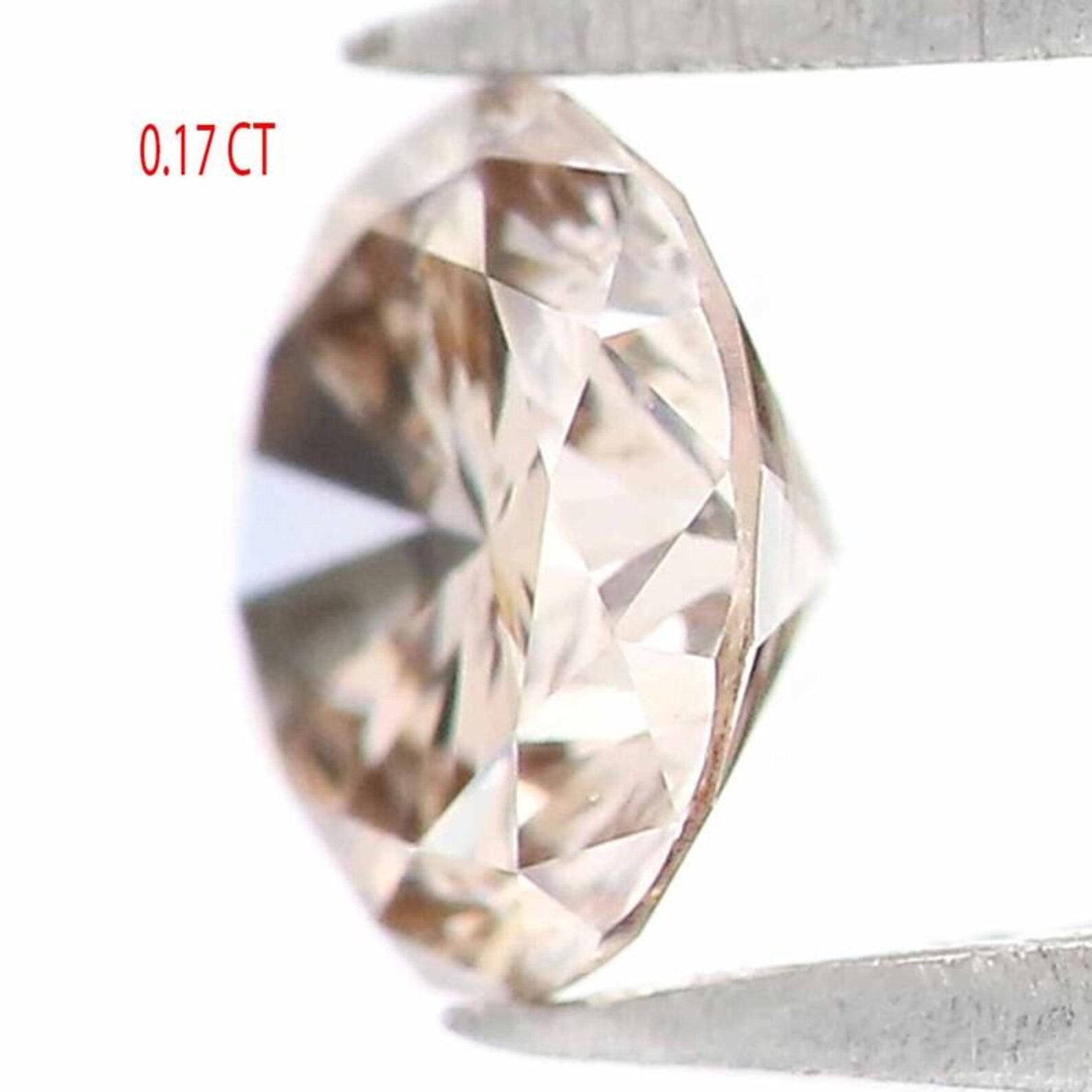 0.17 Ct Natural Loose Round Shape Diamond Brown Color Round Diamond 3.60 MM Natural Diamond Brown Color Round Brilliant Cut Diamond NQ1949