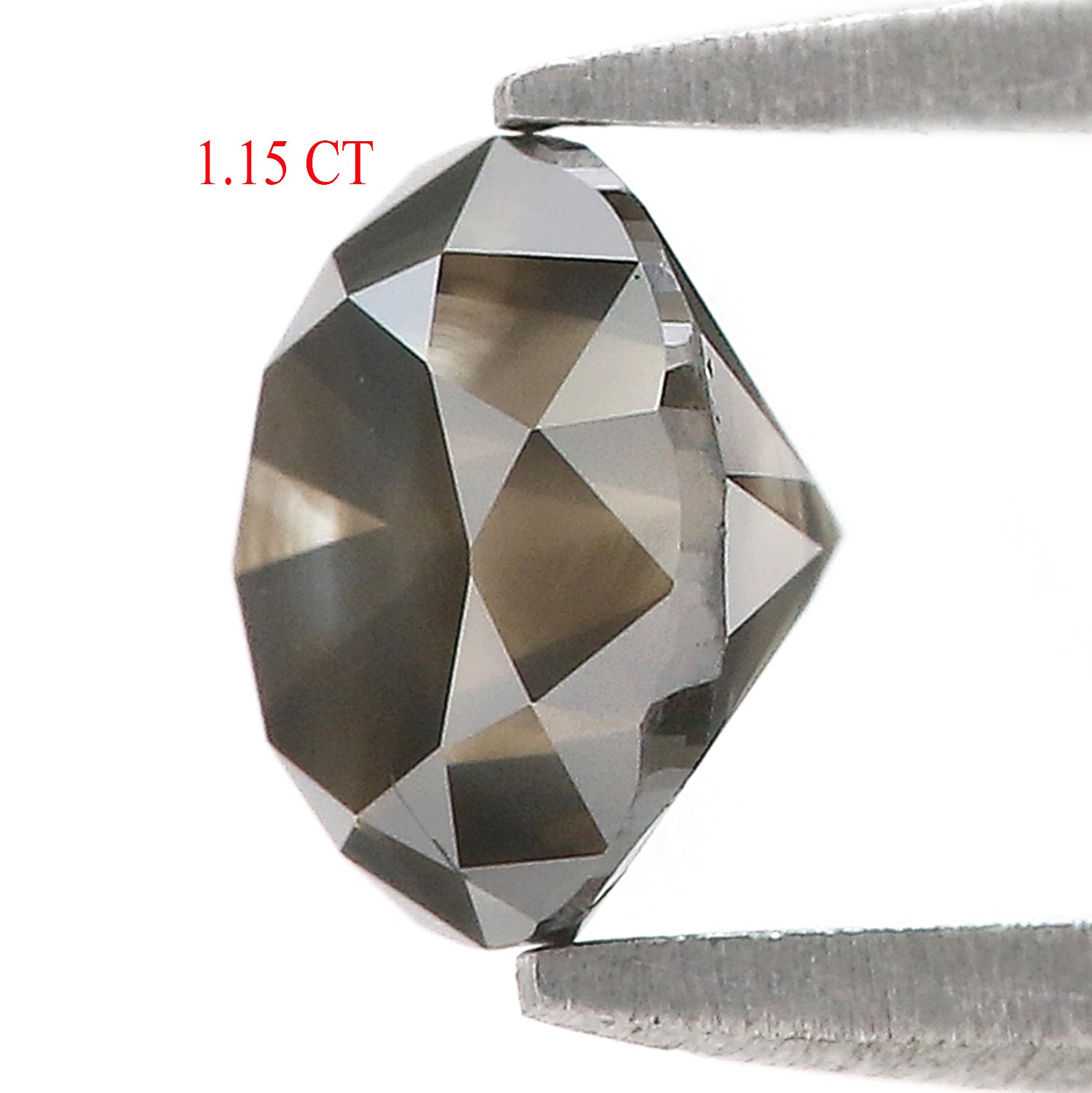 1.15 Ct Natural Loose Round Shape Diamond Grey Color Round Cut Diamond 6.20 MM Natural Loose Grey Color Round Brilliant Cut Diamond LQ8386