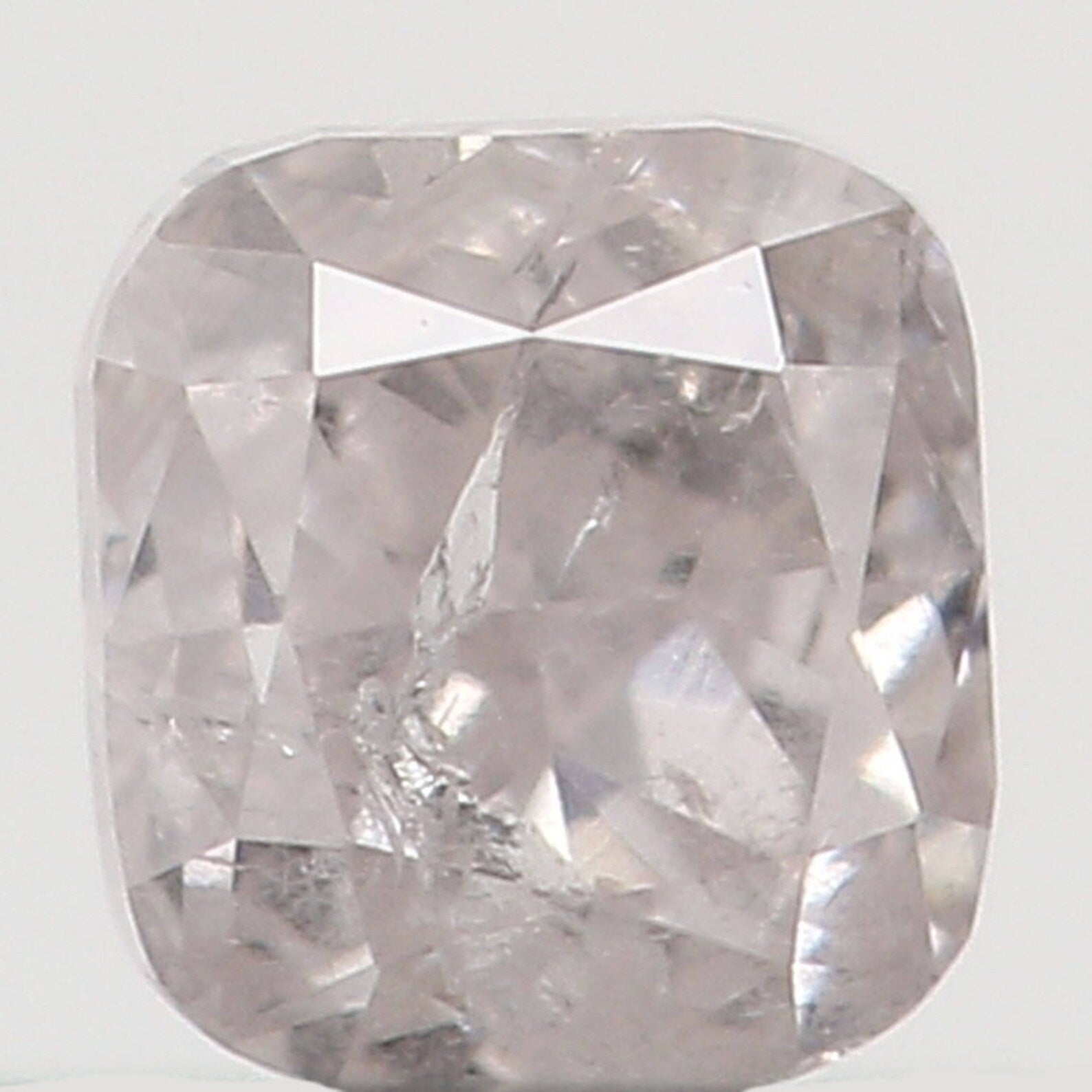 0.14 Ct Natural Loose Diamond Cushion White Grey Color I2 Clarity 2.80 MM N7325