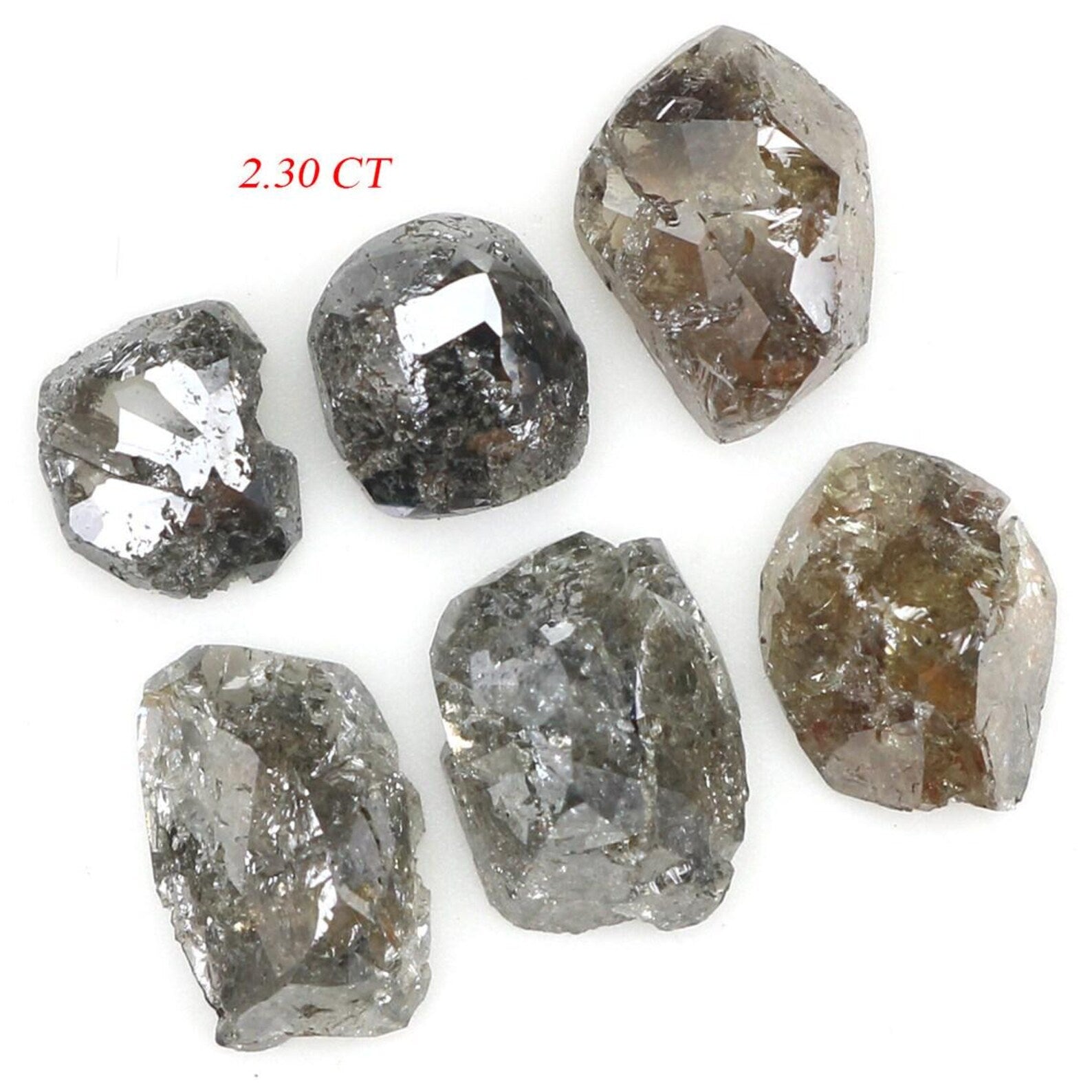 2.30 CT Natural Loose Rough Shape Diamond Black Color Irregular Cut Diamond 4.35 MM Natural Diamond Brown Color Rough Uncut Diamond NQ1846