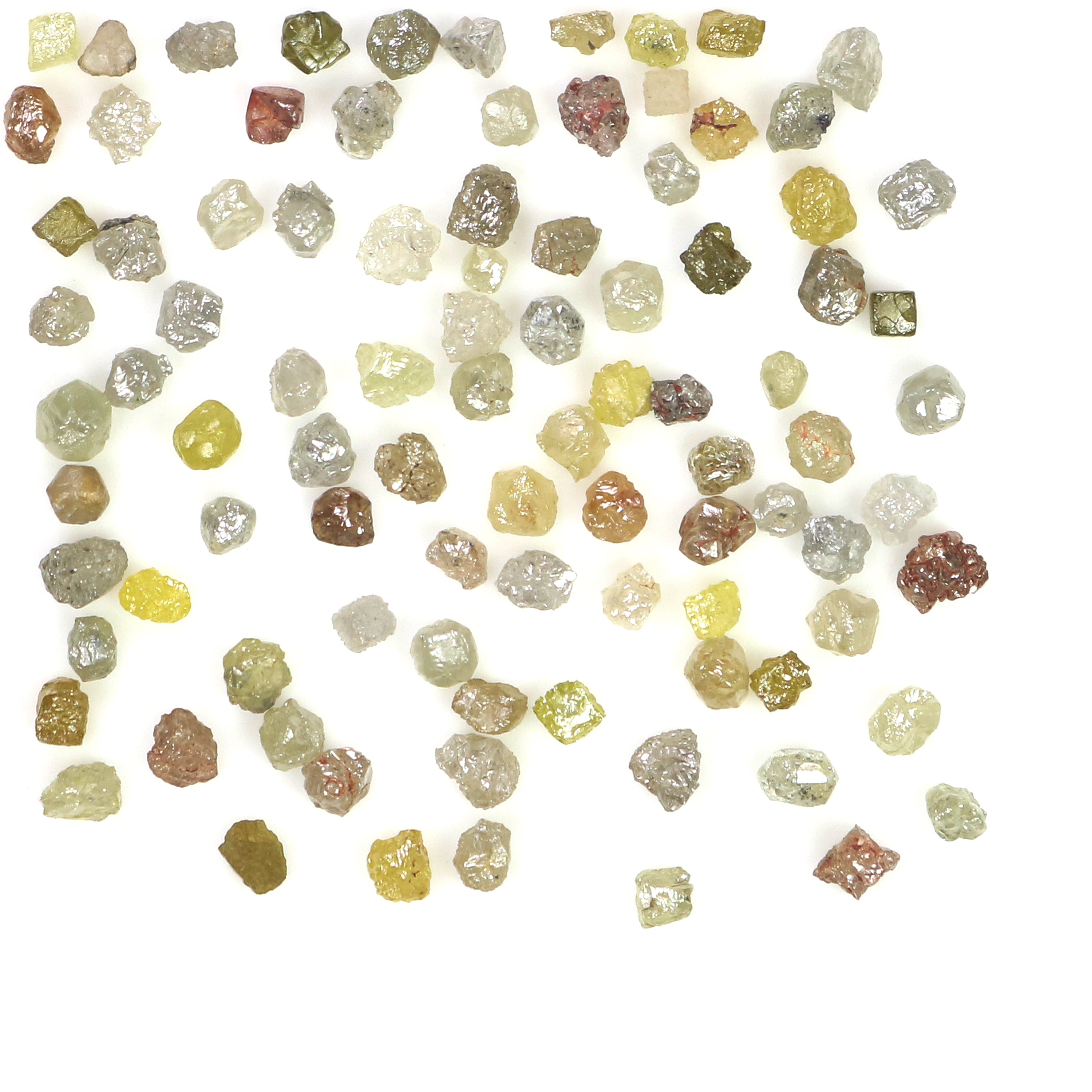 Natural Loose Diamond Rough Fancy Mix Color 1.60 to 2.40 MM 2.00 Ct Lot Q84