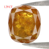 Natural Loose Cushion Diamond, Brown Color Diamond, Natural Loose Diamond, Cushion Rose Cut Diamond, 1.39 CT Cushion Shape Diamond KDL2885