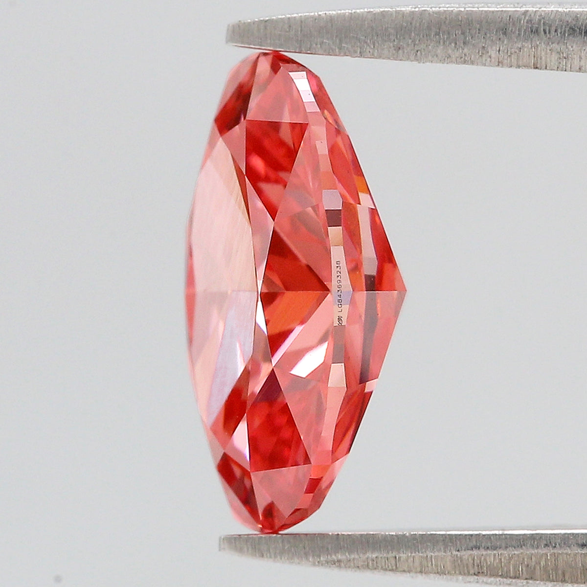3.07 CT IGI Certified Oval Modified Brilliant Cut Diamond Fancy Vivid Pink Color VS2 Clarity Lab Grown Diamond Lab Created Diamond L3696