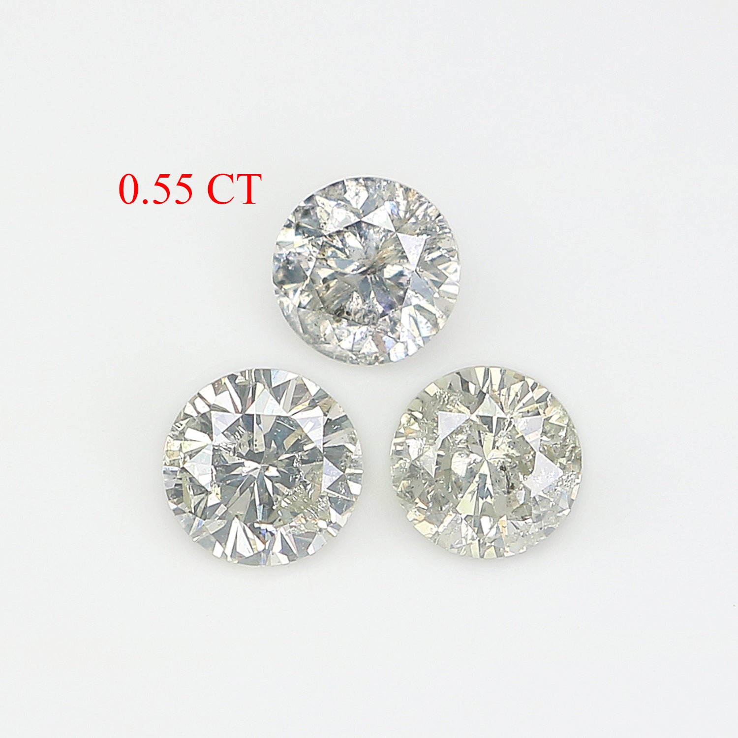 0.55 Ct Natural Loose Round Shape Diamond White - I Color Round Cut Diamond 3.70 MM Natural White Color Round Brilliant Cut Diamond LQ2009