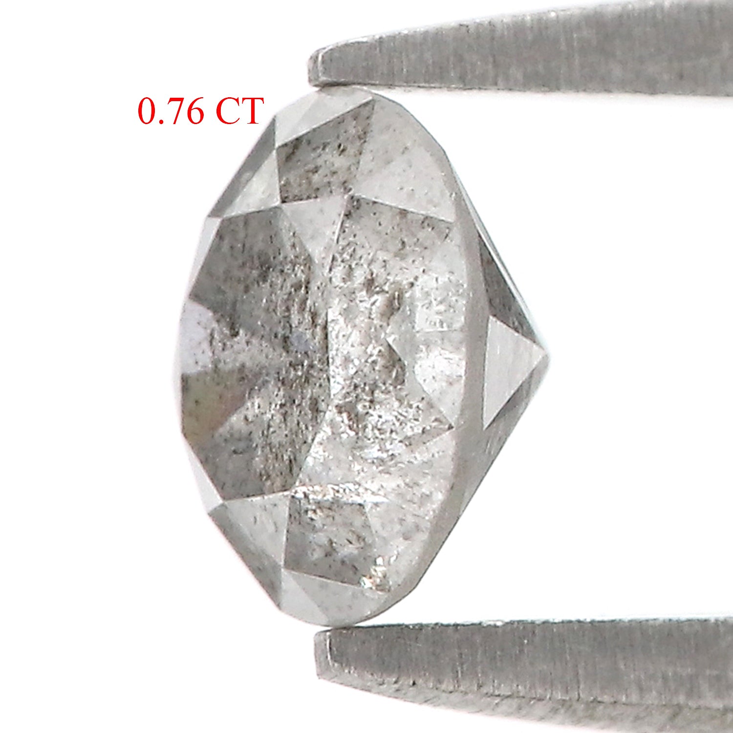0.76 Ct Natural Loose Round Shape Diamond Salt And Pepper Round Cut Diamond 5.70 MM Natural Loose Diamond Round Brilliant Cut Diamond LQ5008