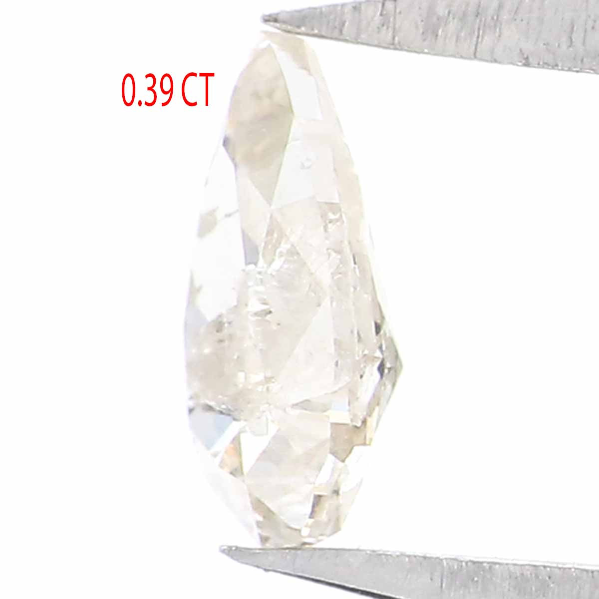 0.39 CT Natural Loose Pear Shape Diamond Yellow Color Pear Cut Diamond 6.10 MM Natural Loose Grey Color Pear Brilliant Cut Diamond LC77