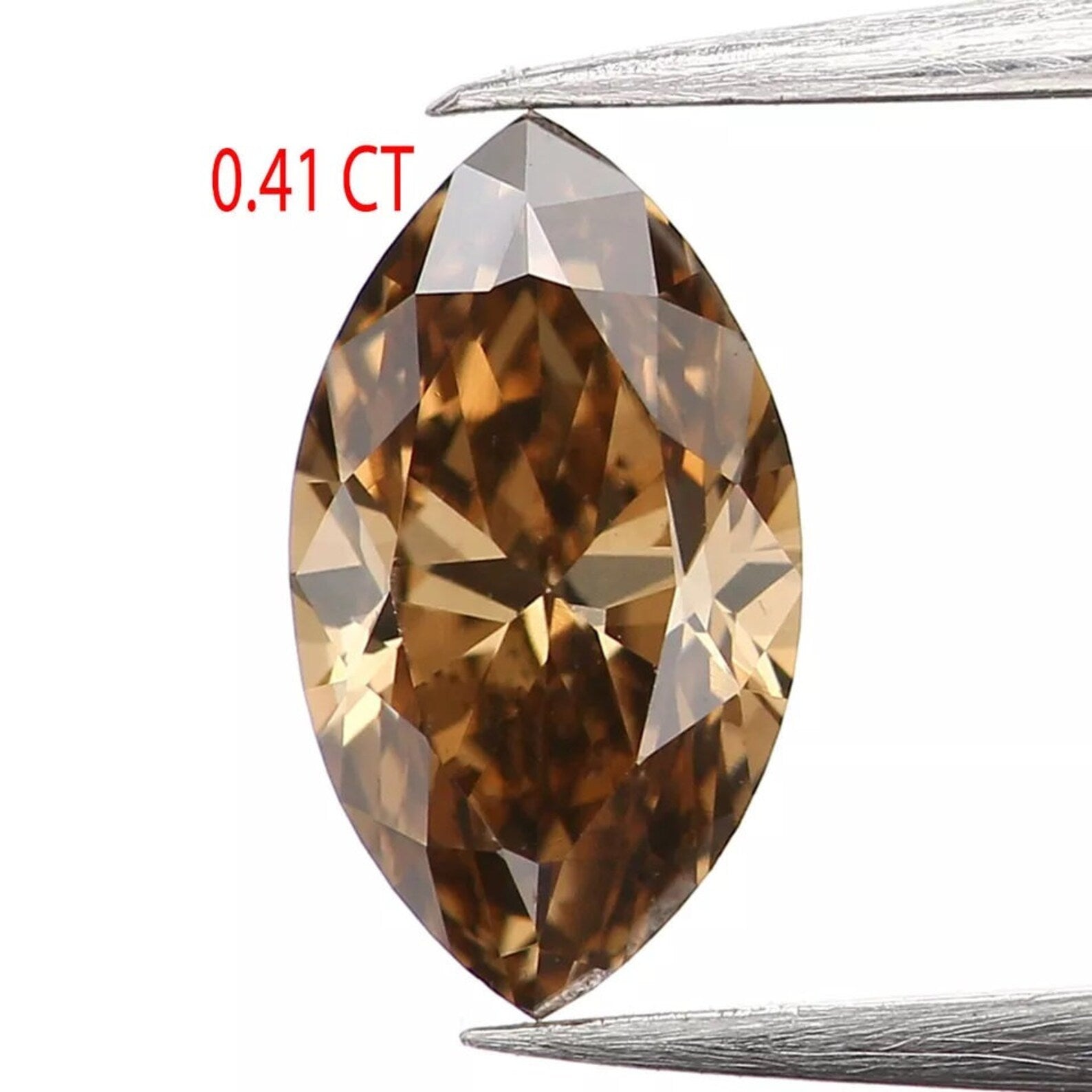 0.41 CT Natural Loose Marquise Shape Diamond Brown Color Marquise Diamond 6.70 MM Natural Brown Color Marquise Brilliant Cut Diamond NQ1198