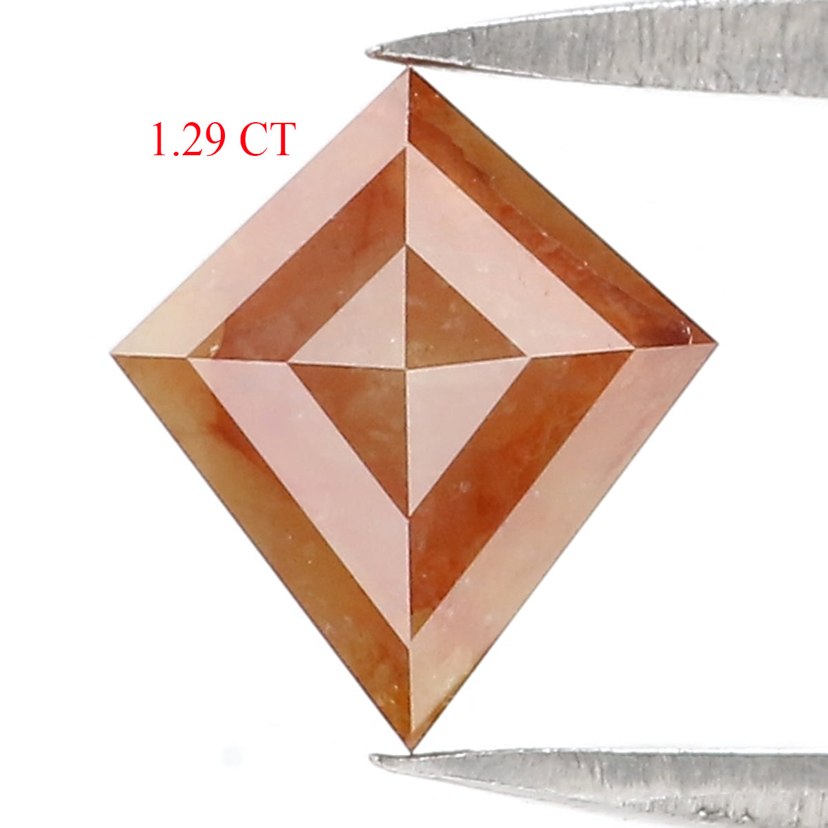 1.29 CT Natural Loose Kite Shape Diamond Brown Color Kite Cut Diamond 7.90 MM Natural Loose Brown Kite Diamond Kite Rose Cut Diamond LQ9004