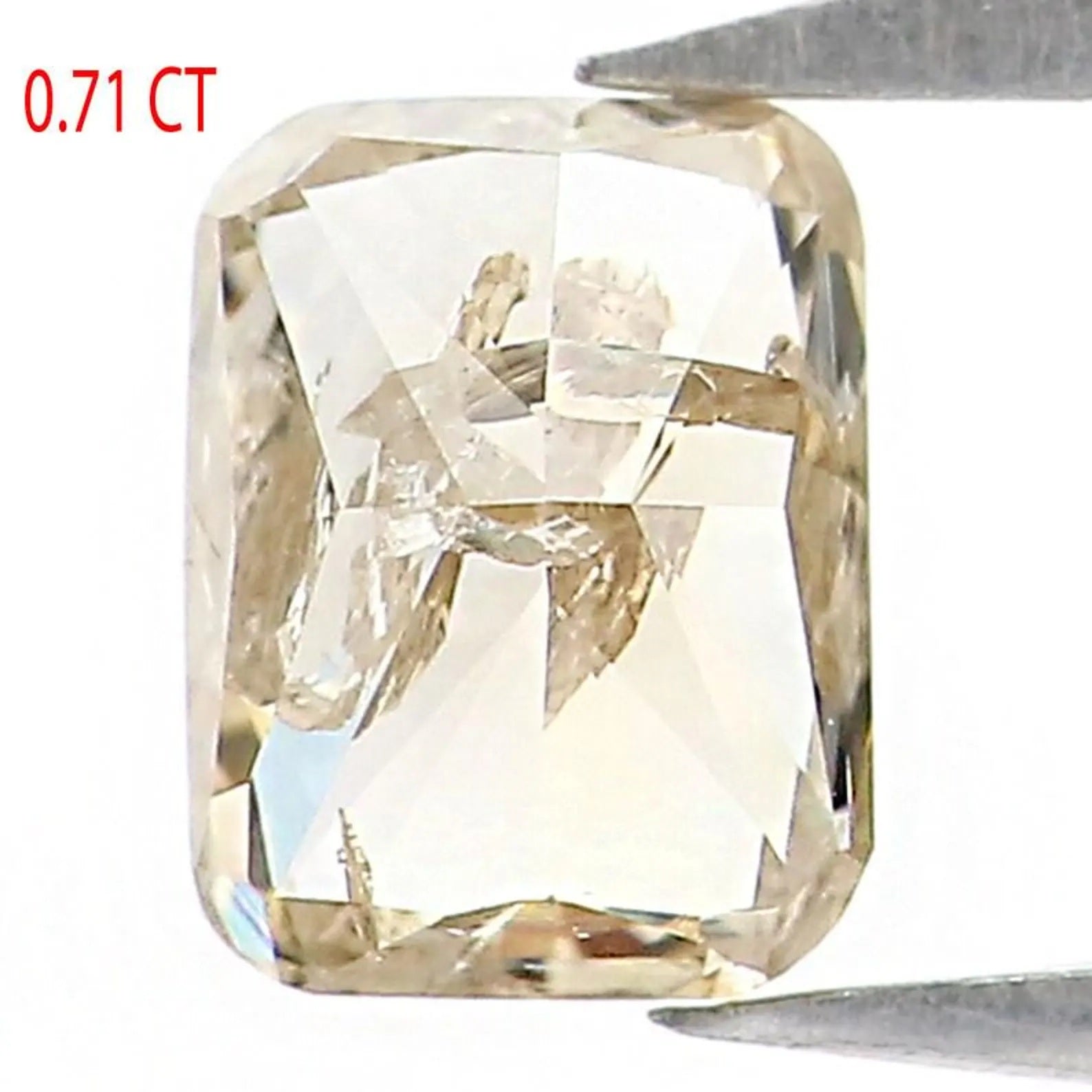 0.71 CT Natural Loose Cushion Shape Diamond Brown Color Cushion Diamond 5.40 MM Natural Brown Color Cushion Brilliant Cut Diamond QN7465