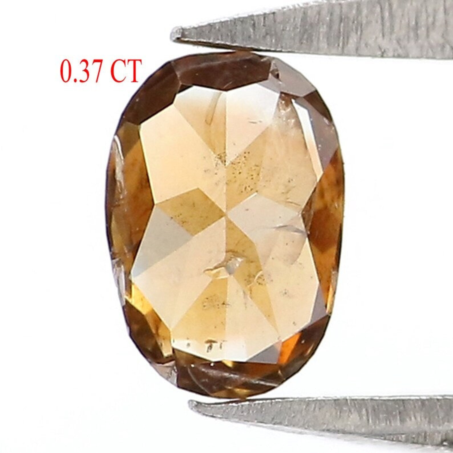 0.37 CT Natural Loose Oval Shape Diamond Brown Color Oval Cut Diamond 5.20 MM Natural Loose Diamond Brown Color Oval Rose Cut Diamond NQ7069