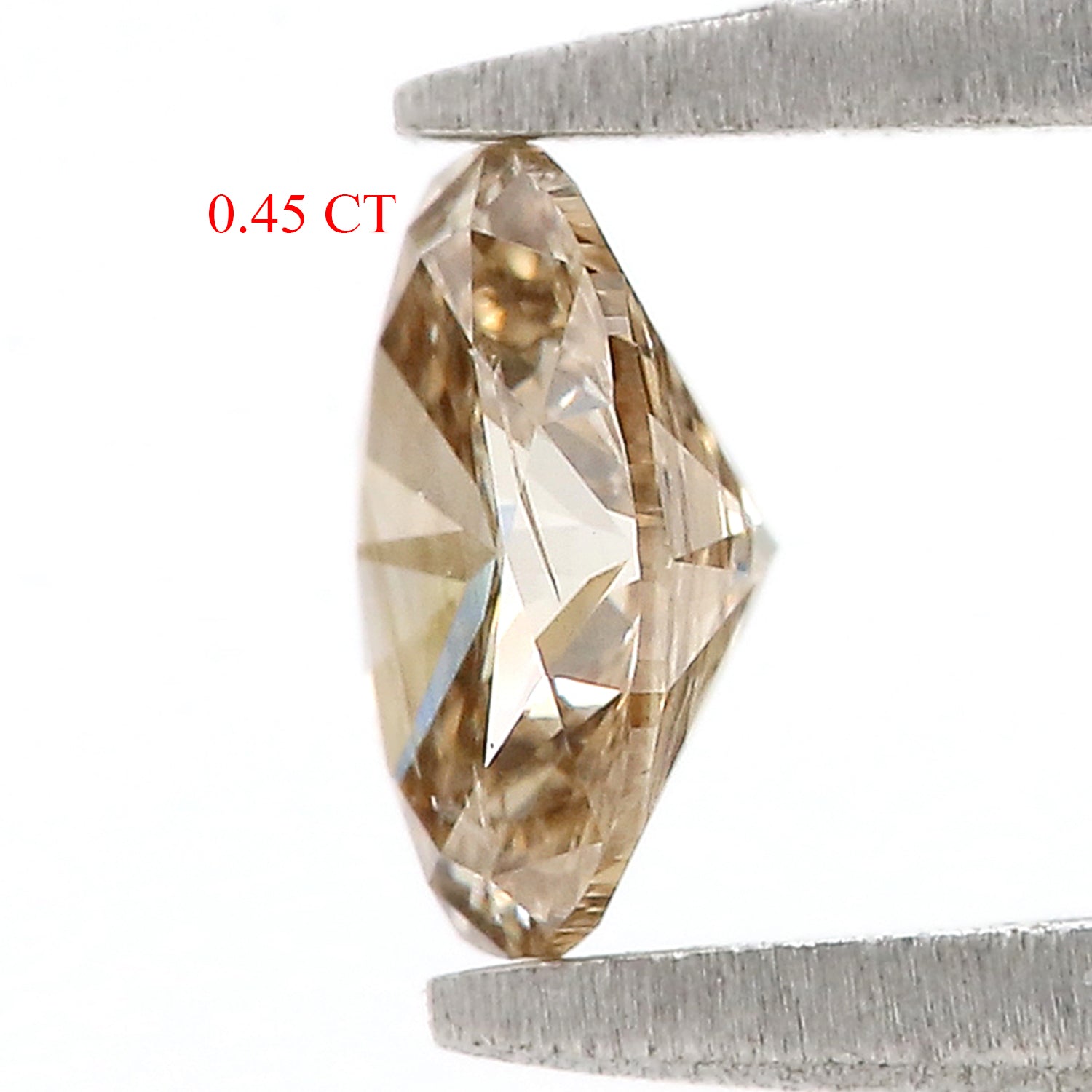 0.45 CT Natural Loose Oval Shape Diamond Brown Color Oval Cut Diamond 5.90 MM Natural Loose Brown Color Oval Brilliant Cut Diamond N2647