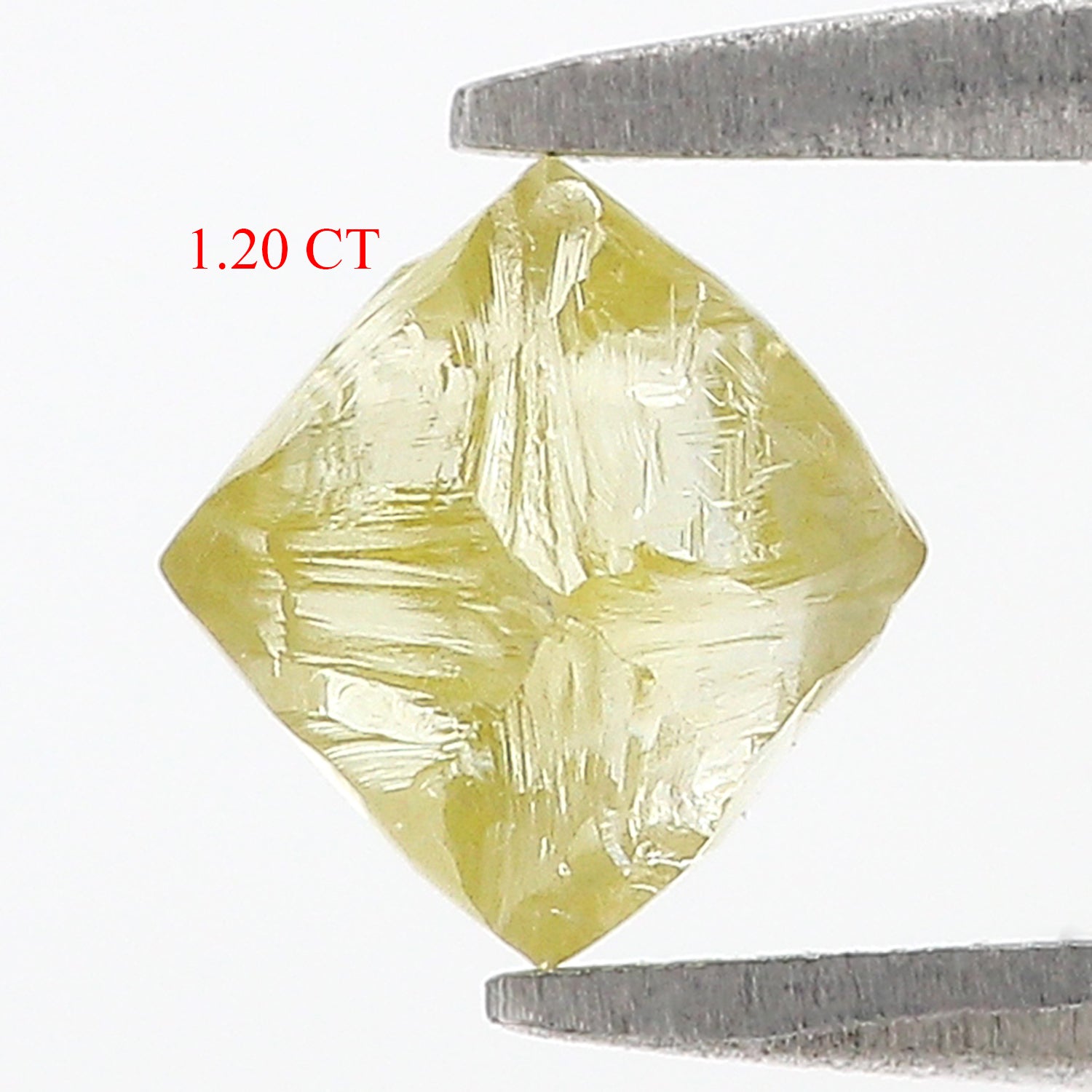 1.20 CT Natural Loose Rough Shape Diamond Yellow Color Rough Cut Diamond 6.50 MM Natural Yellow Diamond Rough Irregular Cut Diamond L3566