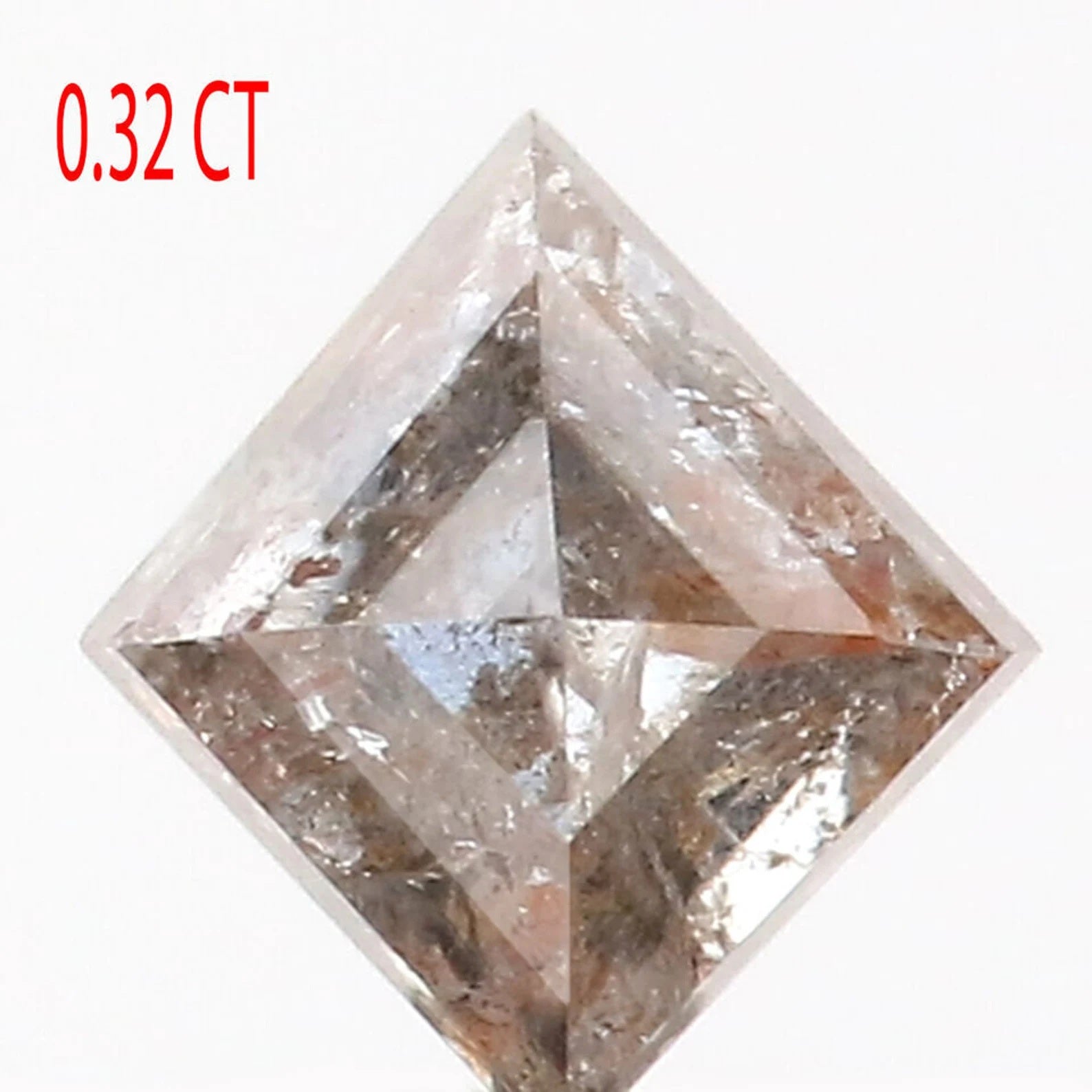 0.32 CT Natural Loose Kite Shape Diamond Grey Brown Color Kite Shape Diamond 5.15 MM Natural Loose Grey Brown Kite Rose Cut Diamond NQ432