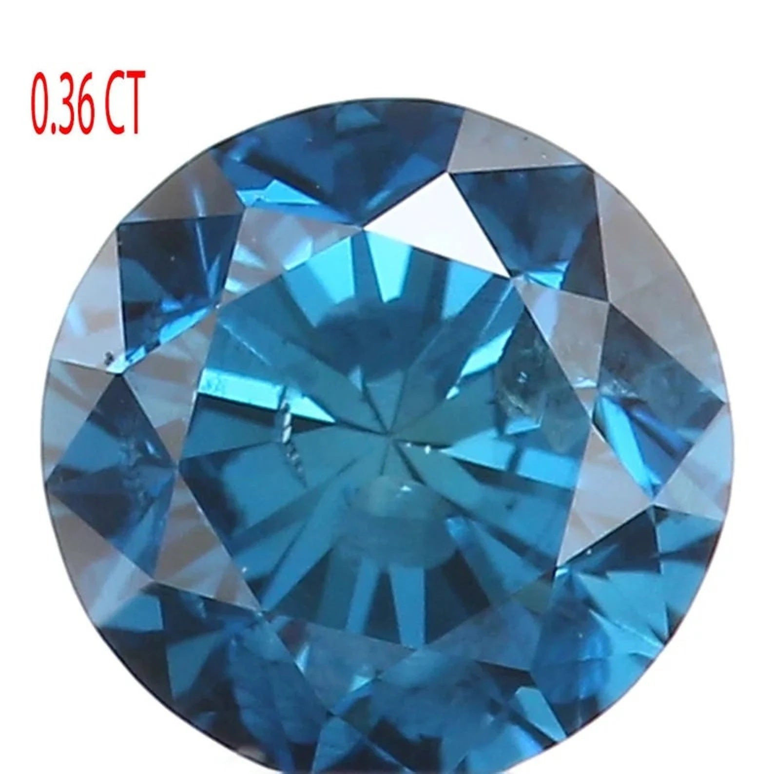 0.36 CT Natural Loose Round Shape Diamond Blue Color Round Cut Diamond 4.30 MM Natural Diamond Blue Color Round Brilliant Cut Diamond NQ626