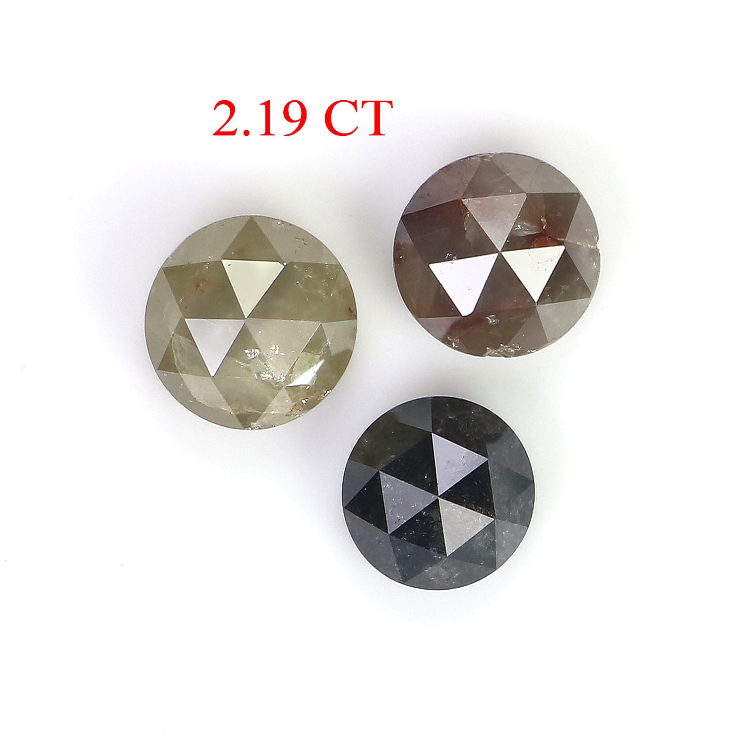 2.19 CT Natural Loose Round Rose Cut Diamond Mix Color Round Shape Diamond 4.80 MM Natural Loose Mix Color Round Rose Cut Diamond LQ1678