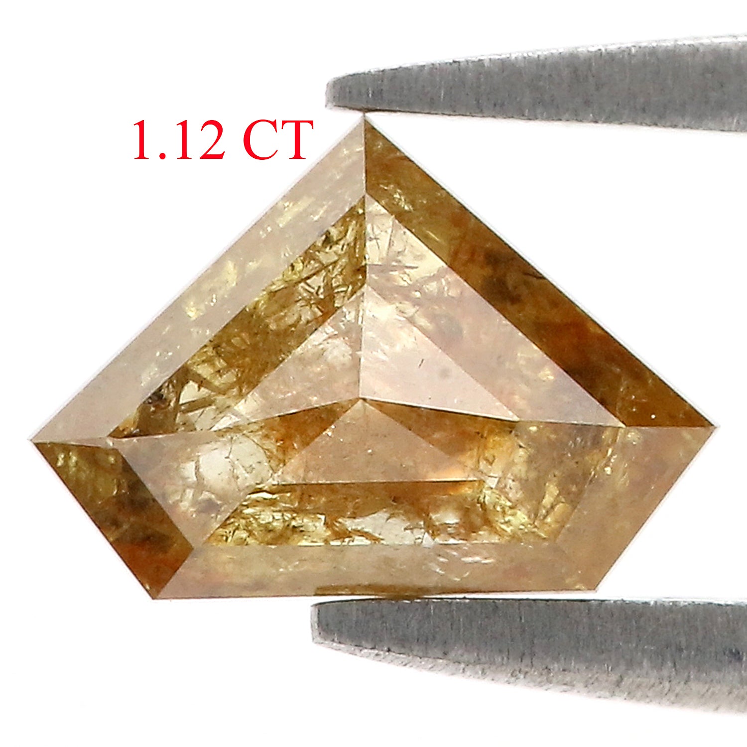 1.12 CT Natural Loose Shield Shape Diamond Yellow Color Shield Cut Diamond 6.15 MM Natural Loose Yellow Color Shield Rose Cut Diamond LQ436