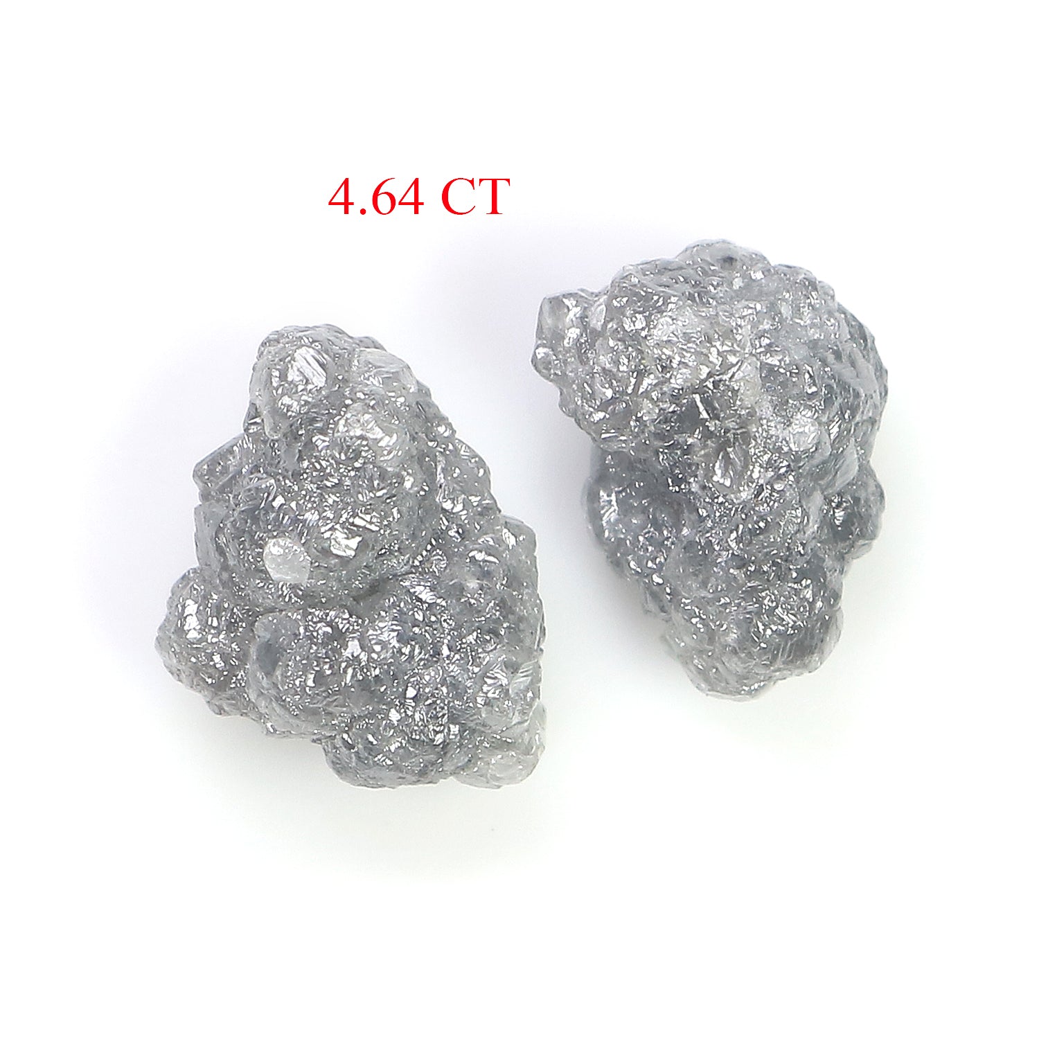 4.64 CT Natural Loose Rough Shape Diamond Grey Color Rough Uncut Diamond 9.95 MM Natural Grey Diamond Rough Irregular Cut Diamond L3386