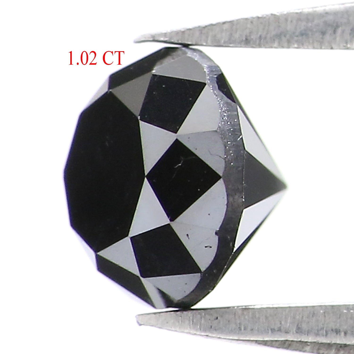 1.02 Ct Natural Loose Round Diamond Black Color Round Diamond 5.65 MM Natural Loose Diamond Black Color Round Brilliant Cut Diamond LC05