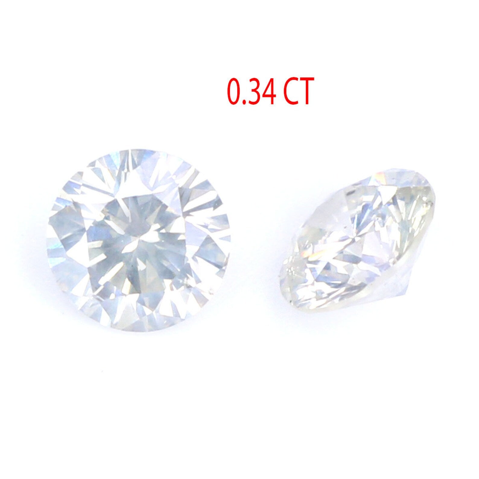 Natural Loose Round Brilliant Cut Diamond White - G Color 0.34 CT 3.50 MM Round Shape Brilliant Cut Diamond N1958