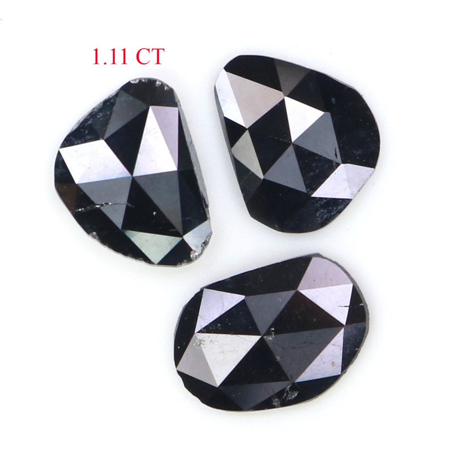 Natural Loose Slice Diamond, Natural Loose Diamond, Slice Black Color Diamond, Rose Cut Diamond, Irregular Cut 1.11 CT Slice Shape N2257